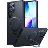 TORRAS Ostand Spin Hülle,Samsung S25 Ultra,Schwarz