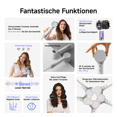 Laifen Neo Haartrockner mit 3 Magnetische Luftdüsen