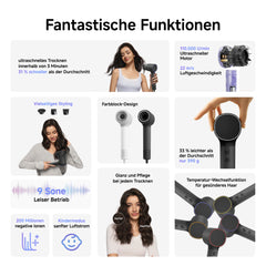 Laifen Neo Haartrockner mit 3 Magnetische Luftdüsen