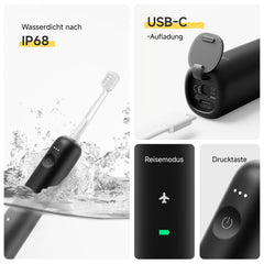 Laifen Wave Spezial Elektrische Zahnbürste mit 2 Bürstenköpfe und Reisetasche