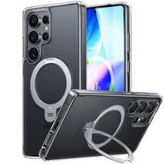 TORRAS Ostand Spin Hülle,Samsung S25 Ultra,Schwarz